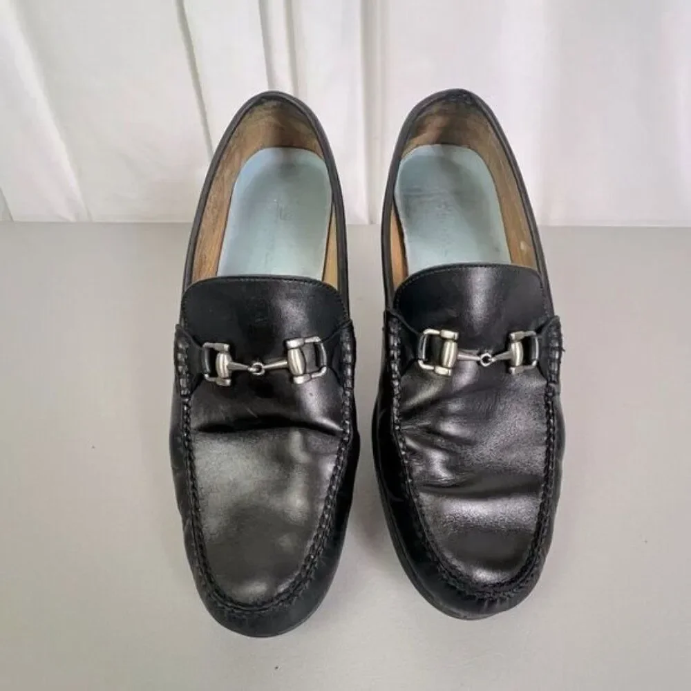 PETER MILLAR MENS BLACK DRIVING SHOES SIZE 10.5 M